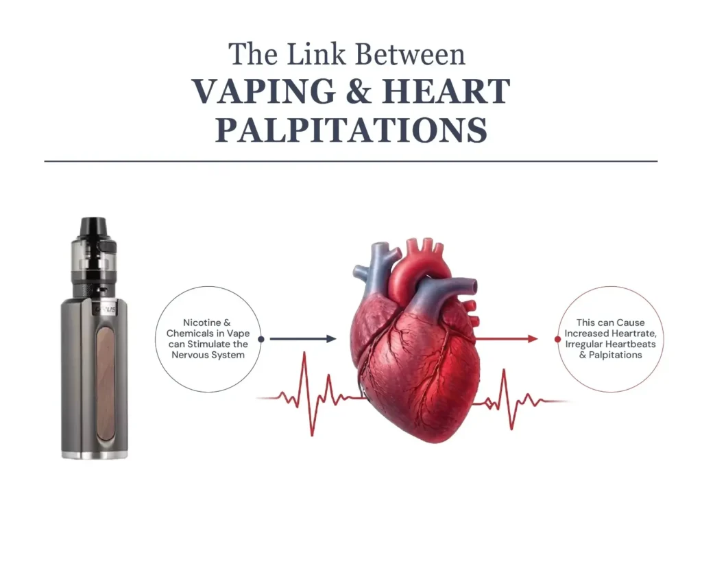 Link between vaping and heart palpitations